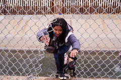 Migrants cross U.S.-Mexico Border