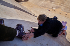 People cross into the U.S. through gap in the border wall in Yuma