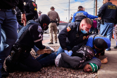 Migrants arrested outside Sacred Heart Church