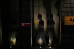 The mock up display of North Korean Soldiers in Prison in the section of Prisoner Exchange Event, at DMZ Museum, in Goseung-gun, Gangwon Province, South Korea, on July 29th, 2022. [Story first published July 26, 2023]