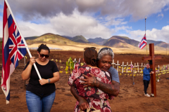 Relatives of victims of fatal Lahaina wildfire visit memorial