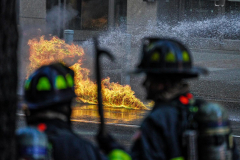 A massive manhole explosion rocked the East Village at around 4 p.m. on 2/4/2023 near 14th Street and 3rd Avenue, sending New Yorkers running and large black plumes of smoke wafting into the air.