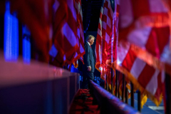 Republican presidential nominee former President Donald Trump arrives at an election night watch party after being declared the 47th president of the United States by Fox News, Wednesday, Nov. 6, 2024, in West Palm Beach, Fla.