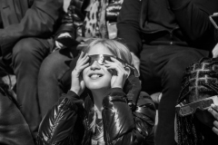 Watching the eclipse.