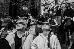 Watching the eclipse.