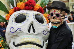 Day of the Dead in Oaxaca, Mexico is a joyful celebration of deceased loved ones that involves vibrant decorations, music, and community. The holiday is celebrated in Oaxaca City