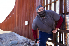 Migrants cross the U.S.-Mexico border near  Sasabe, Arizona