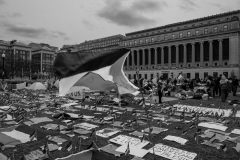 April 15, 2024. For 14 days Columbia University Gaza Solidarity encampment received national attention.  Higher education institutions came under scrutiny for how they've handled the unrest from both sides. In the end, Columbia University invited the NYPD to come on campus when students expanded  occupation of Hamilton Hall. It led to overnight raid by NYPD and arrest of 108 protesters