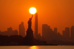 Sunrise in New York City