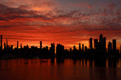 Fiery Sunrise Over Midtown