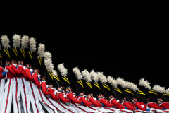 Radio City Rockettes perform the Parade of the Wooden Soldiers dance during the Christmas Spectacular at Radio City Music Hall, Friday, Dec. 13, 2024, in New York.