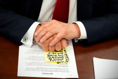 Former President Donald Trump awaits the start of proceedings in Manhattan Criminal Court, Tuesday, May 28, 2024, in New York.
