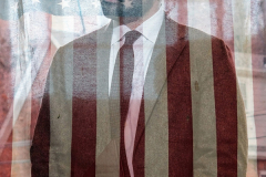 (IN CAMERA MULTIPLE EXPOSURE) Zohran Mamdani, mayor-elect of New York, stands during an announcement in the Staten Island borough of New York, US, on Friday, Dec. 19, 2025.