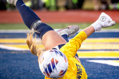 SOMERSET, NJ USA - NOVEMBER  23, 2025 -  Shawnee keeper Madeline Dubler makes a save in the second half. Chatham won 3-2 in double overtime. The NJISAA Girls Soccer Group 3 final with Chatham vs. Shawnee.