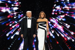 President Donald Trump began his second term surrounded by guests at the Liberty Ball, where opulence and spectacle defined the inauguration celebration with more than 8,000 people attended the event.

WASHINGTON, DC, January 20th, 2025:  President Donald Trump makes his entrance with First Lady Melania Trump at the the Liberty Ball during his inauguration celebration.