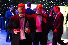 WASHINGTON, DC, January 20th, 2025:  A pair of Trump supporters look over the ball after stopping by the desert table. The 47th President of The United States of America Donald Trump attends the Liberty Ball during his Inauguration.
